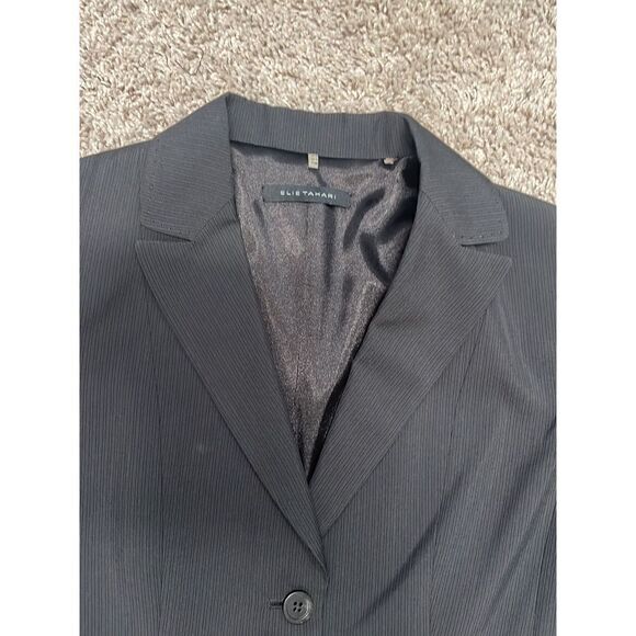Elie Tahari Suiting Suit Blazer Collar Career Work Button Pockets - Picture 2 of 4